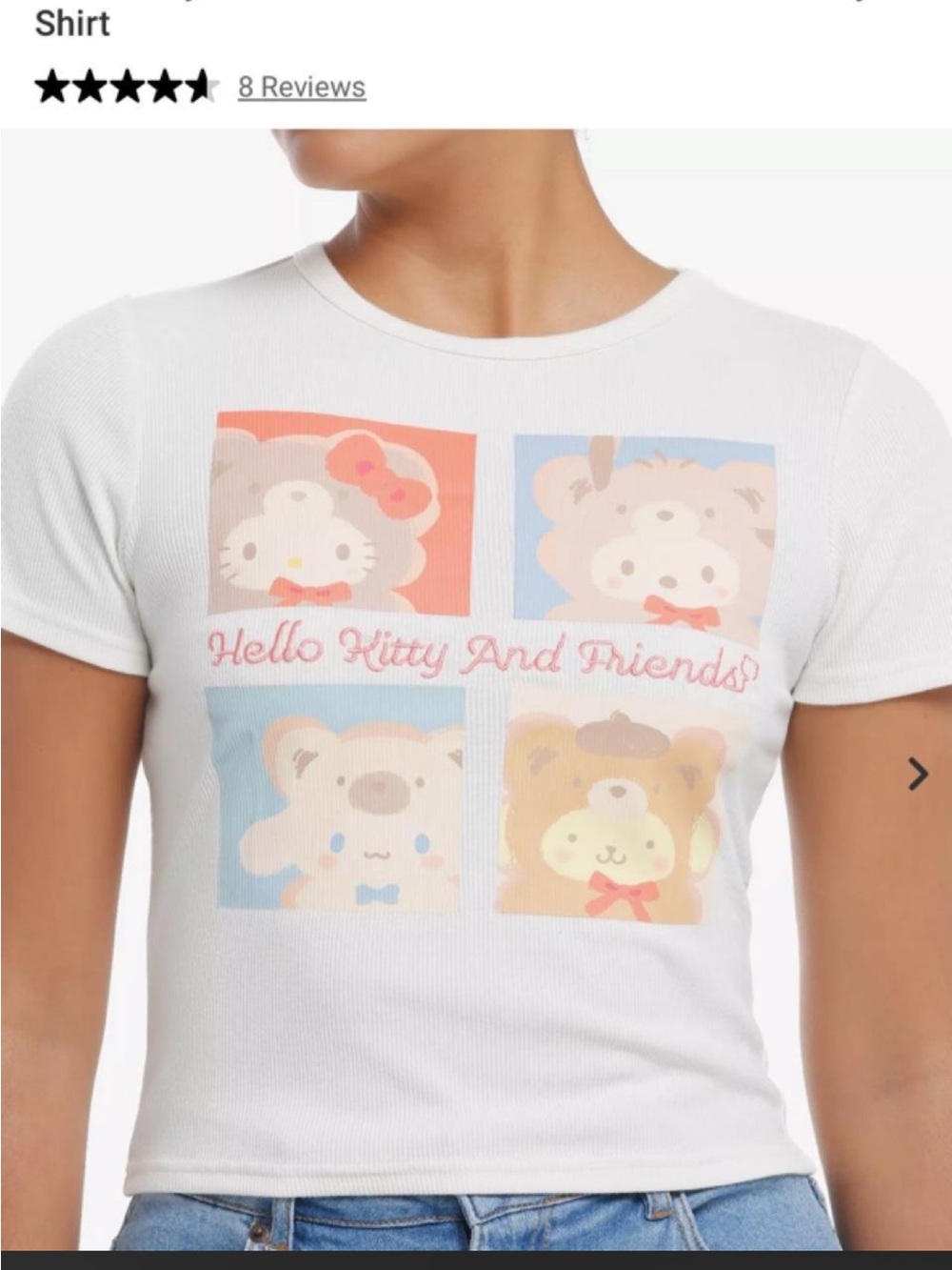 Hello Kitty and Friends Hot Topic Baby Tee